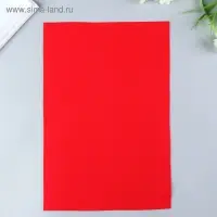 Фетр  мягкий  1 мм 20х30 см   красный