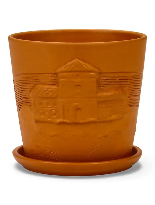 Горшок цветочный с поддоном 1,45 л, d15/h14 см терр-т керамика, "Голландия" (М)