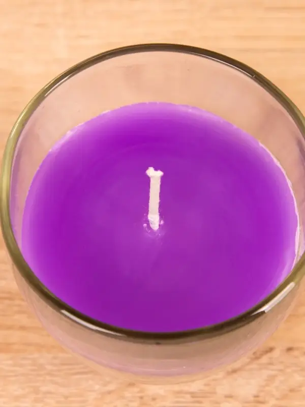 Свеча ароматическая в стакане "SCENTED CANDLE" 100 гр, лавандовые поля