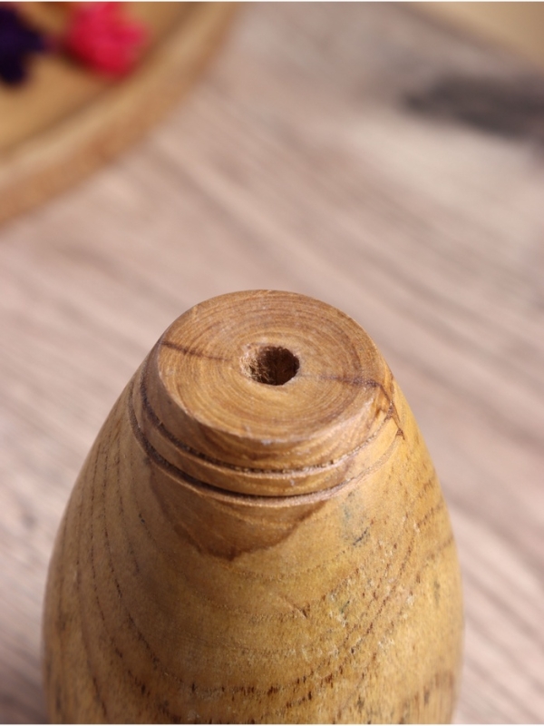 Ваза "Бьянка" дерево Джати, 9х9х15 см, цв. коричневый