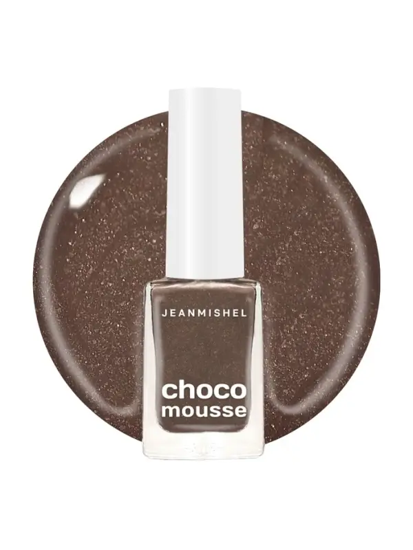 Лак для ногтей пепельно-коричневый Jeanmishel шиммер тон 460, 6 мл