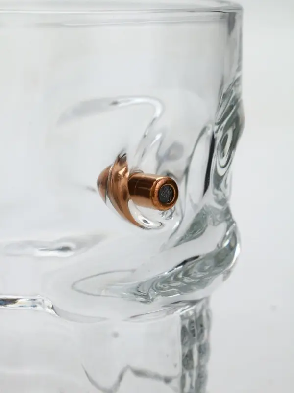 Кружка для пива "Череп" с пулей,  350 мл