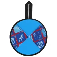 Ледянка круглая с ручкой, d=33 см, толщина 2 см, цвета МИКС