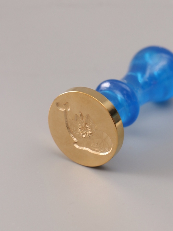 Сургучный набор "Песня кита" печать, ручка, сургуч 12,5х10х3,6 см