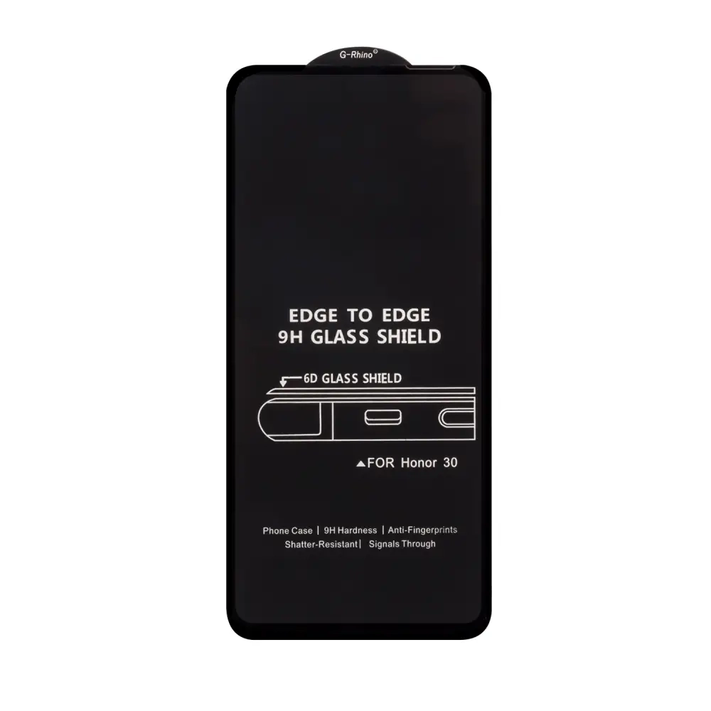 Защитное стекло Huawei Honor 30 Black 6D без упаковки