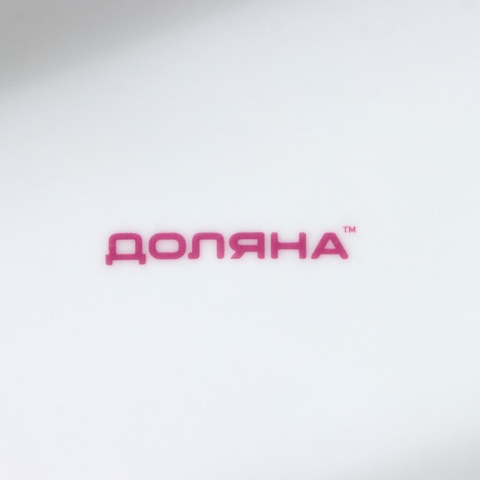 Набор детской посуды из керамики Доляна &laquo;Милый зайка&raquo;, 3 предмета: кружка 230 мл, миска 400 мл, тарелка d=18 см, цвет белый