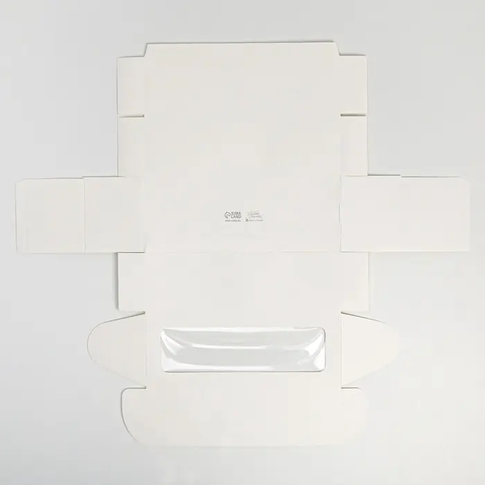 Кондитерская упаковка, коробка для кекса с окном, &laquo;Белая&raquo;, 26 х 10 х 8 см