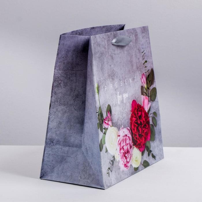 Пакет подарочный ламинированный квадратный, упаковка, &laquo;Лишь для тебя&raquo;, 22 х 22 х 11 см