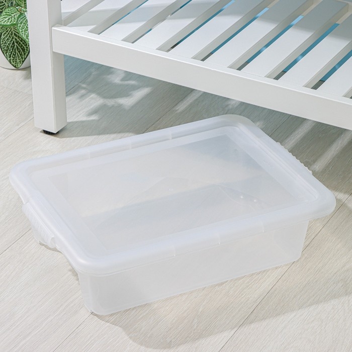 Контейнер для хранения с крышкой Porter, 8 л, 43&times;31,5&times;11 см, цвет прозрачный