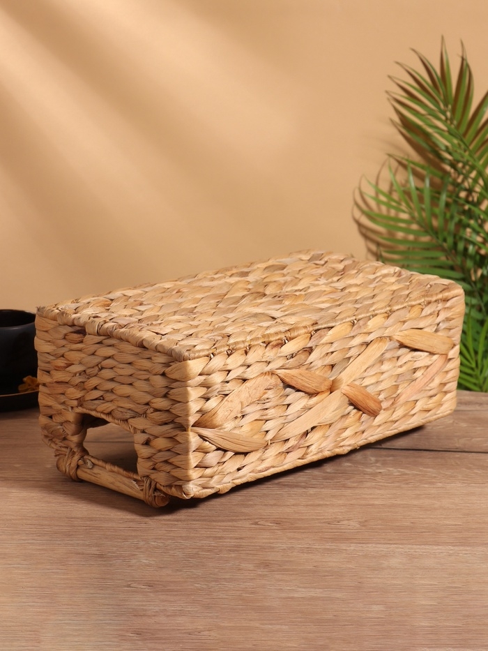 Корзина плетеная 35x20x15 см, водный гиацинт