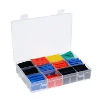 Термоусаживаемая трубка, 1/1.5/2/2.5/3/3.5/4/5/6/7/10/13 мм, набор 750 штук, в кейсе