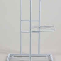 Подставка для цветов Greengo, 3 полки, 43 &times; 22 &times; 57 см, напольная, металл, белая