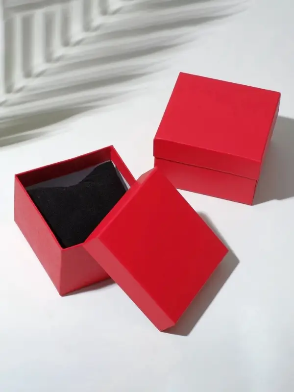 Набор короборчек подарочных 6 шт. под часы "Минимал", 9*9см, цвет красный (7856957)