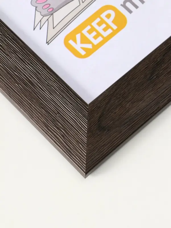 Фоторамка для фото 21х30 см (с ножкой) "Luxe Elegance" пластик, коричневый, (пластик экран)