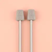 Спицы для вязания, прямые, d=3 мм, 35 см, 2 шт.