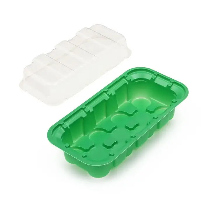 Мини-парник для рассады, 24&times;12&times;11 см, 11 ячеек под таблетки для рассады d=3 см, пластик, Greengo