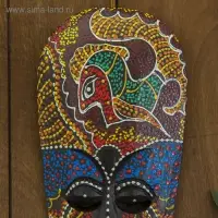 Маска дерево "Абориген рыбка" 3х12х30 см