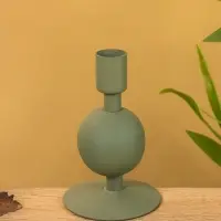 Подсвечник на 1 свечу текстурный "Болотный" с 1 сферой 7,5х7,5х11,5 см