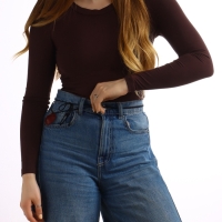 Портупея с кулоном &laquo;Сердечко&raquo; кожа, трансформер, бордовая, 150 см