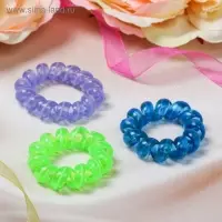 Резинка для волос "Пружинка" полоса, микс