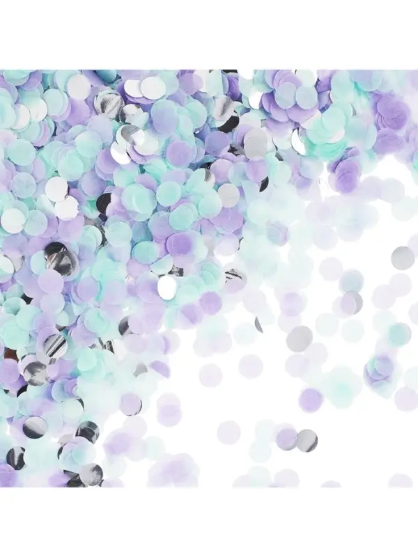 Конфетти &laquo;Круг&raquo;, фольга и тишью, металлик, 1 см, 50 г, МИКС