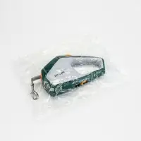 Рулетка - поводок для собак, лента 3 метра, белая/зелёная