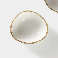 Салатники Magistro &laquo;Церера&raquo;, набор 2 шт., 15.3&times;13&times;5.5 см, фарфор, белые