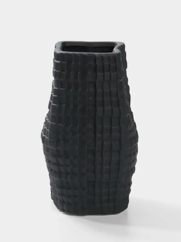 Ваза настольная керамика "Джорадо" 20х11 см, чёрный