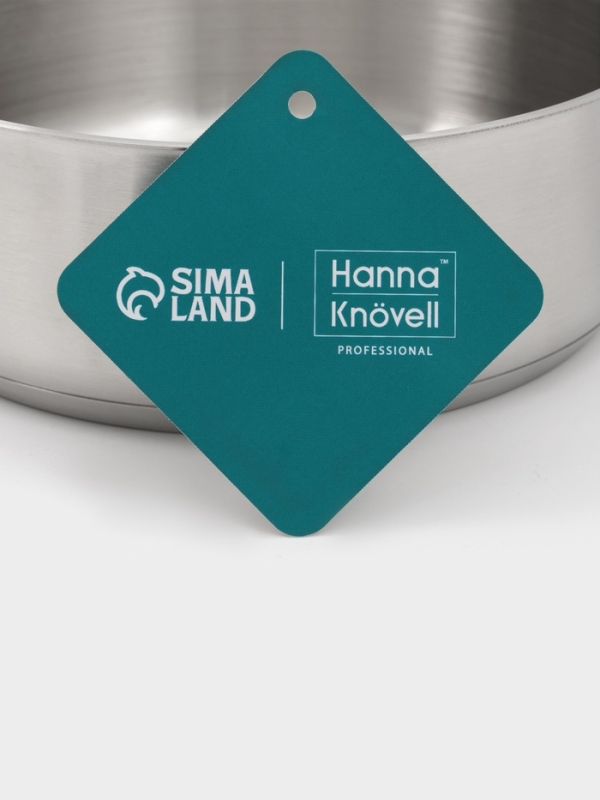 Ковш 1,8 л, d=18, h=6,5 см, с крышкой, толщина стенки 0,8 мм, индукция