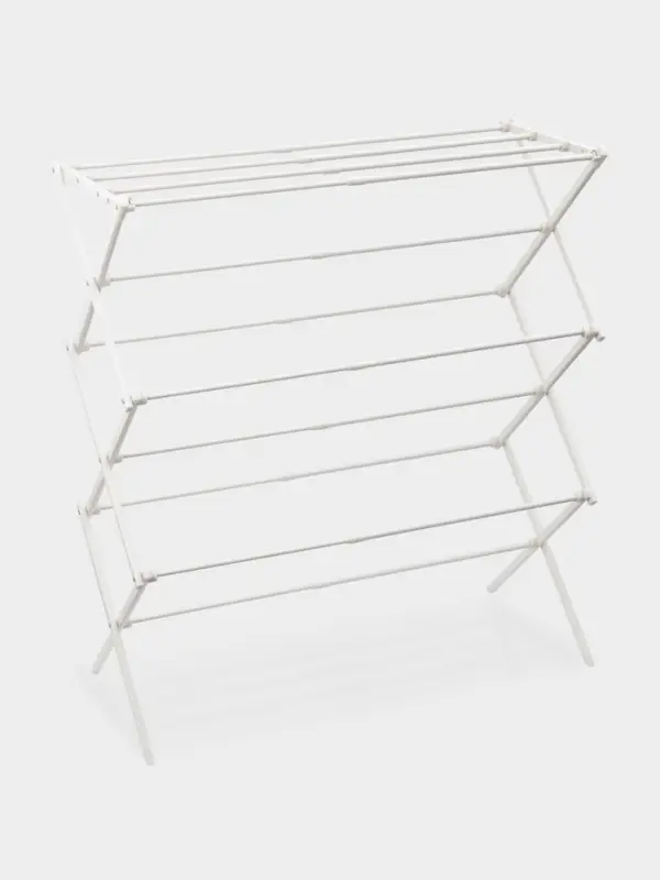 Сушилка для белья напольная LaDо́m, складная, раздвижная, металл, белая