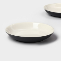 Набор тарелок керамических Magistro Matt black, 950 мл, 23,5&times;4 см, 2 шт