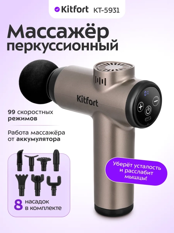 Перкуссионный массажер КТ-5931