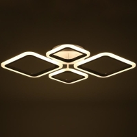 Люстра с ПДУ 24305/2 96Вт LED, диммир., 3000-6500К, белый, 71х52х10см