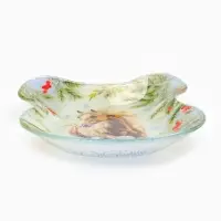 Тарелка в форме банта "Исполнения желаний", 13,5х18 см