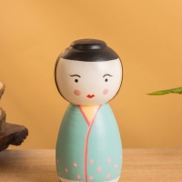 Деревянная кукла кокеши "Гейша" 7х7,5х15 см