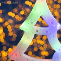Светодиодная фигура &laquo;Ёлка&raquo; 25 &times; 32 см, пластик, 220 В, свечение мульти (RG/RB)