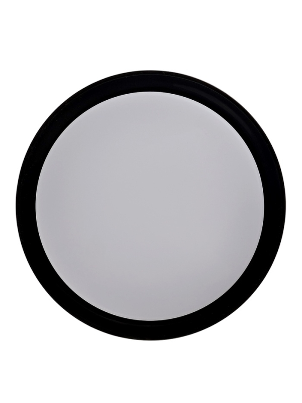 Светильник светодиодный, 24 Вт, IP54, 4000К, 220 В, круг, черный