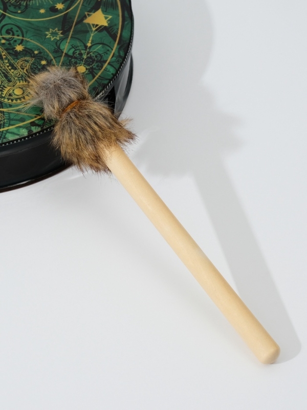 Шаманский бубен "Денежная карта" с колотушкой 5х25х25 см