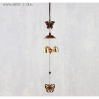Музыка ветра металл "Бабочка" 3 колокольчика 40 см