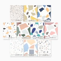 Набор тетрадей 48 листов, 10 предметов, внутренний блок №1 &laquo;Абстракция&raquo; ТВИН лак, уф лак