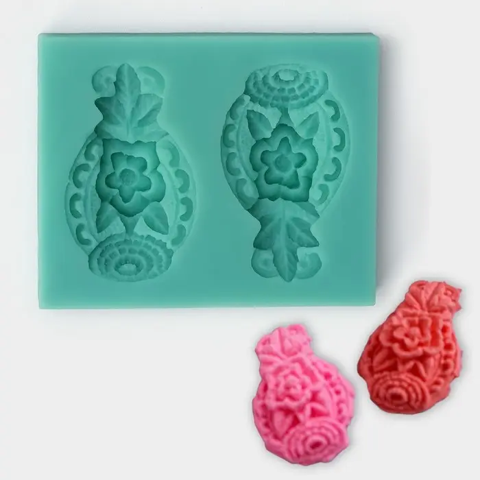 Молд для заливки &laquo;Гавайский ананас&raquo;, силикон, 7.5&times;6 см, зелёная