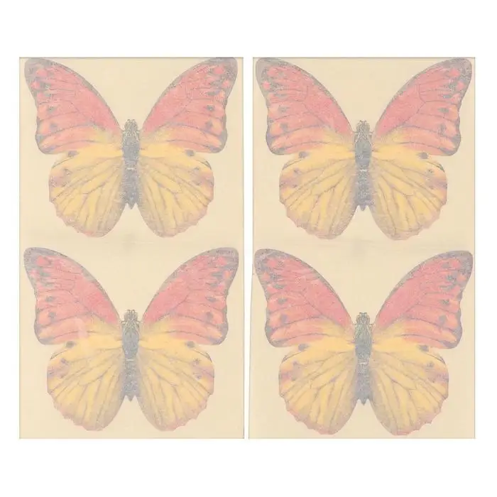 Приманка декоративная от мух "КАРАКУРТ СУПЕР", пакет, 4 наклейки (бабочка желто-оранжевая)