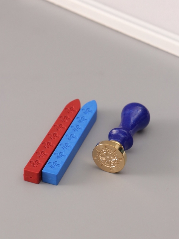 Сургучный набор "Компас" печать, ручка, сургуч 12,5х10х3,6 см