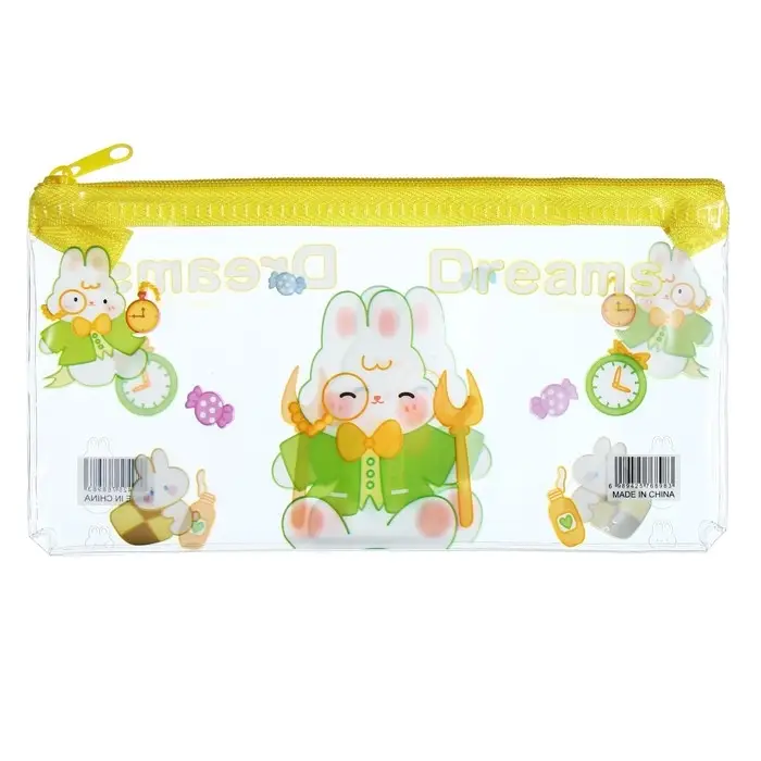 Пенал на молнии "Зверушки", МИКС