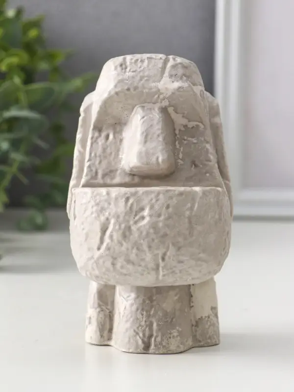 Подсвечник для тонкой свечи &laquo;Истукан&raquo;, 12.5&times;7&times;8 см, под камень