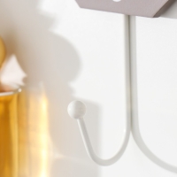 Настенный крючок декоративный &laquo;Ажурный цветок. Восьмигранник&raquo;, дерево, 11.6&times;0.7&times;20 см