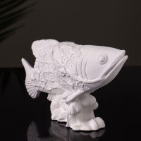 Статуэтка "Рыбка Фен-шуй" 14х7,5х4 см, натуральный