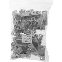 Петля мебельная с доводчиками ТУНДРА, накладная, угол 90 градусов, набор 10 шт