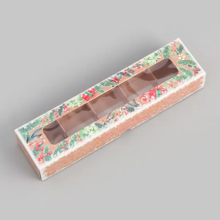 Коробка под 5 конфет &laquo;Счастливых моментов&raquo;, 21&times;5&times;3.3 см