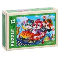 Пазлы &laquo;Забавные котики №5&raquo;, 12 элементов